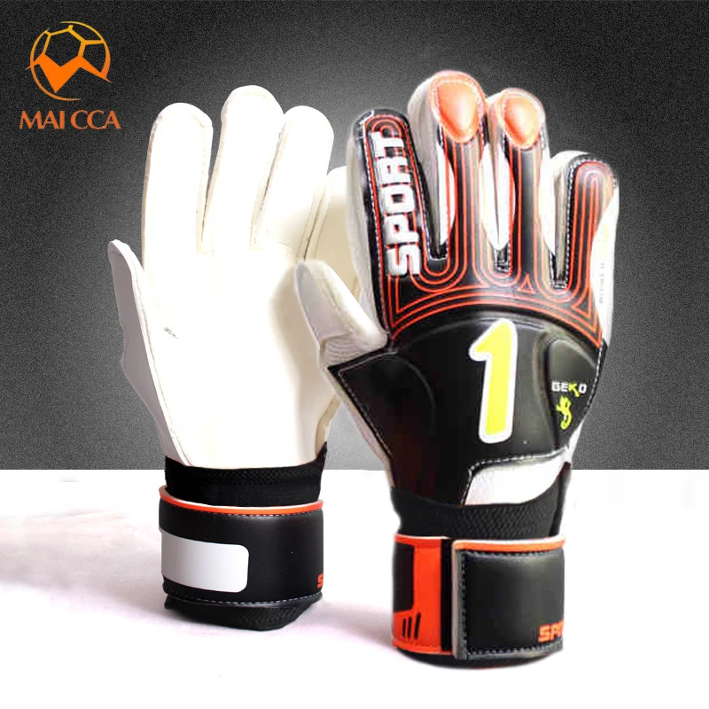 

Professional Soccer Goalkeeper Thick Senior Latex Football Goalie Gloves Finger Dual Protection
