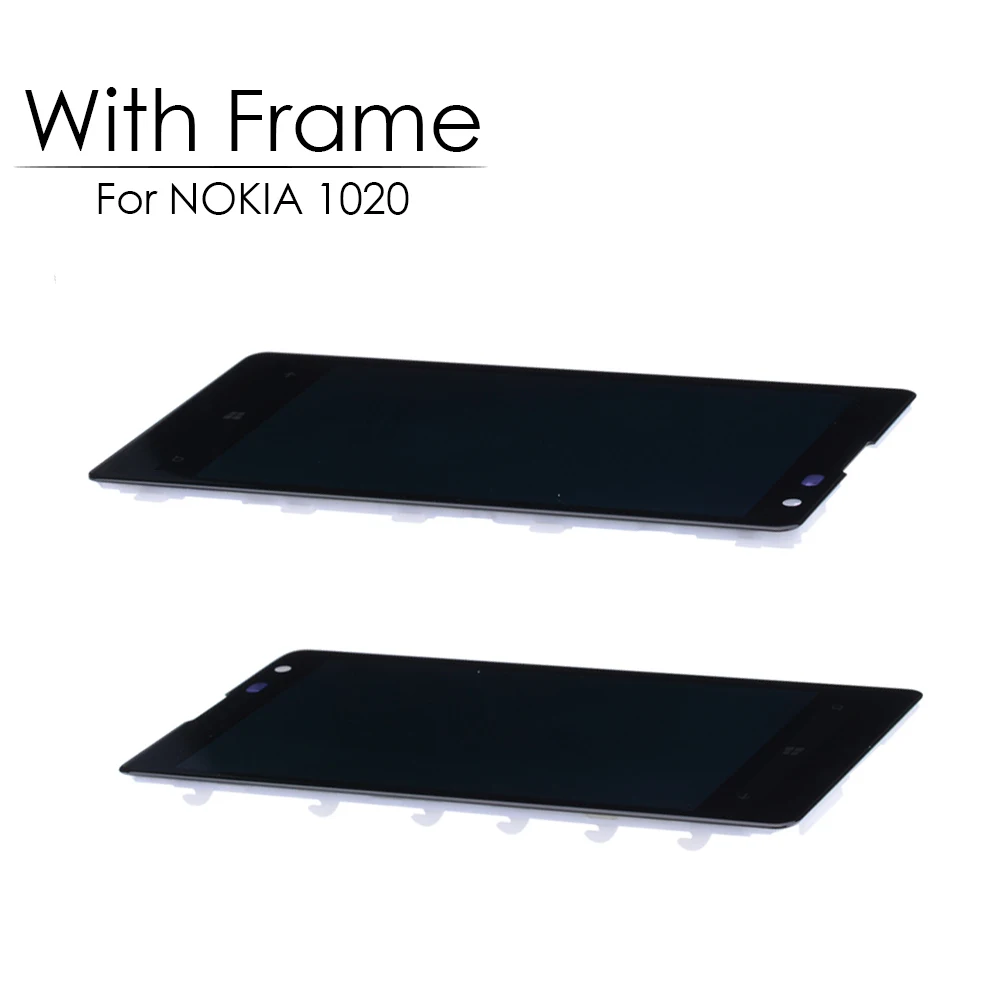 Sinbeda AMOLED 4 5 &quotдля NOKIA Lumia 1020 LCD сенсорный экран дигитайзер сборка Рамка для Nokia ЖК
