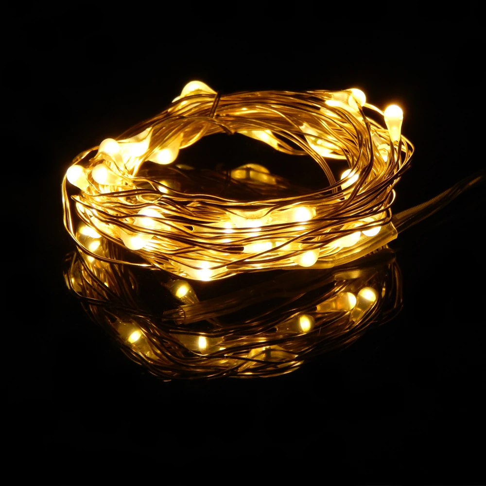 3AA на батарейках 5 м 16 футов 50LED гирлянда декоративный Хэллоуин Рождество Крытый