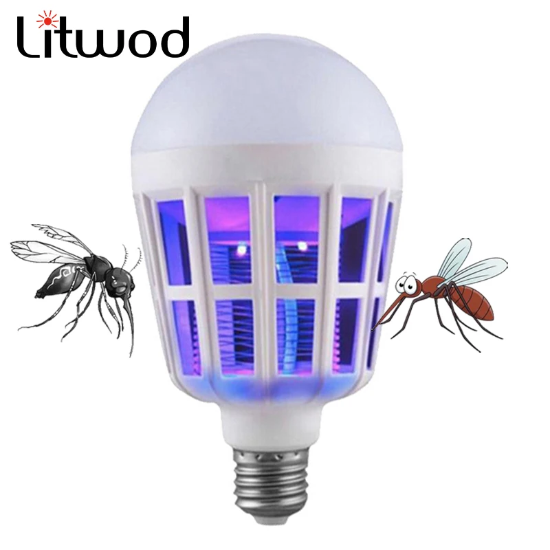 Litwod Z20 электрическая лампочка убийца комаров УФ светильник ing Mosquito Control