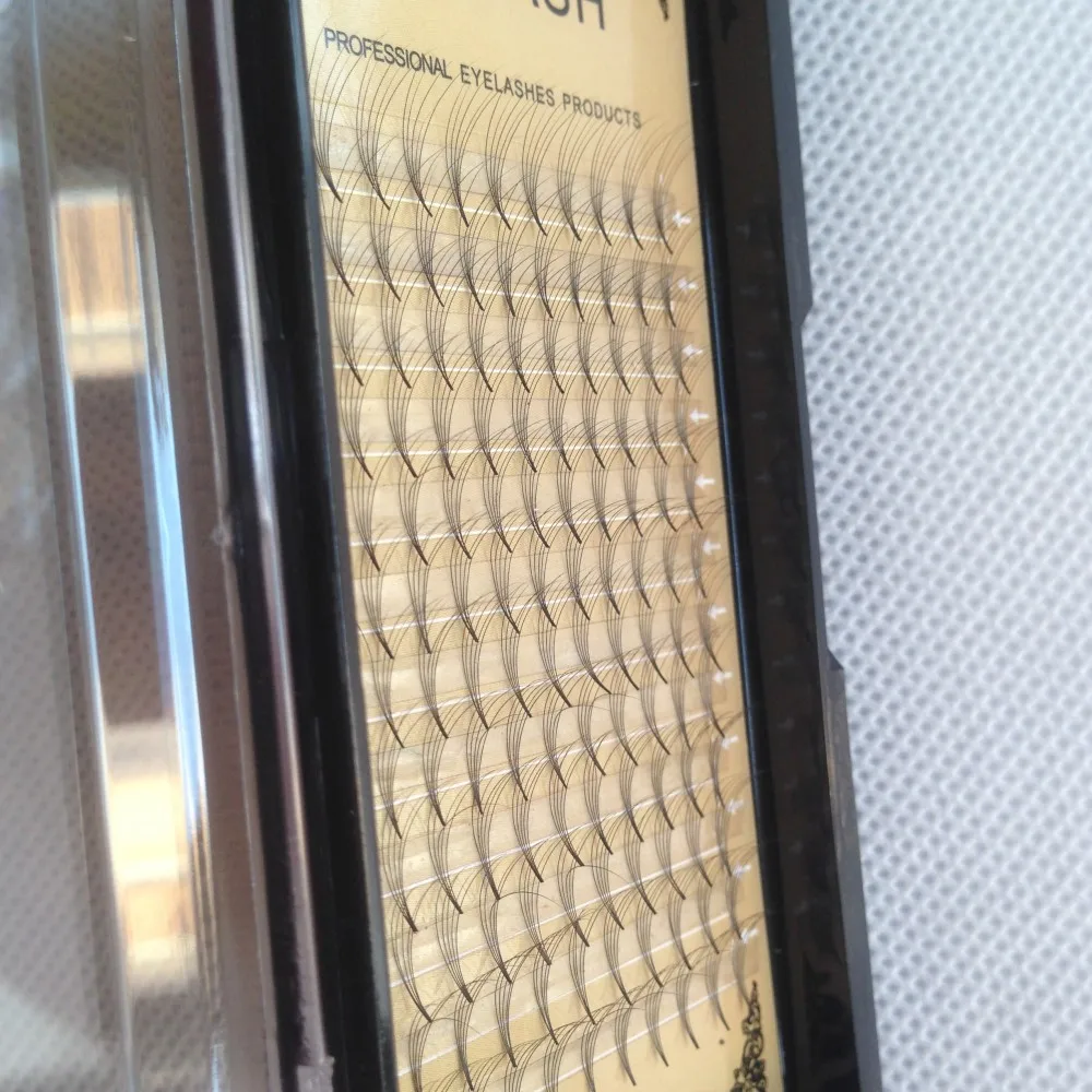 10 Trayslot High Quality clouds hair 5D mink lashes flat hair Individual false eyelash extension Thick Fake Eye lash 9 to 14mm (18)