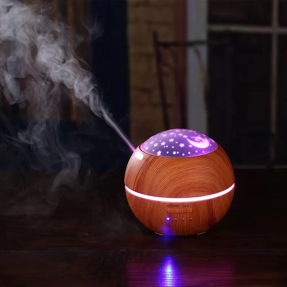 

Mini ultrasonic aromatherapy essential oil diffuser, aromatherapy ultrasonic air humidifier with LED light for home use