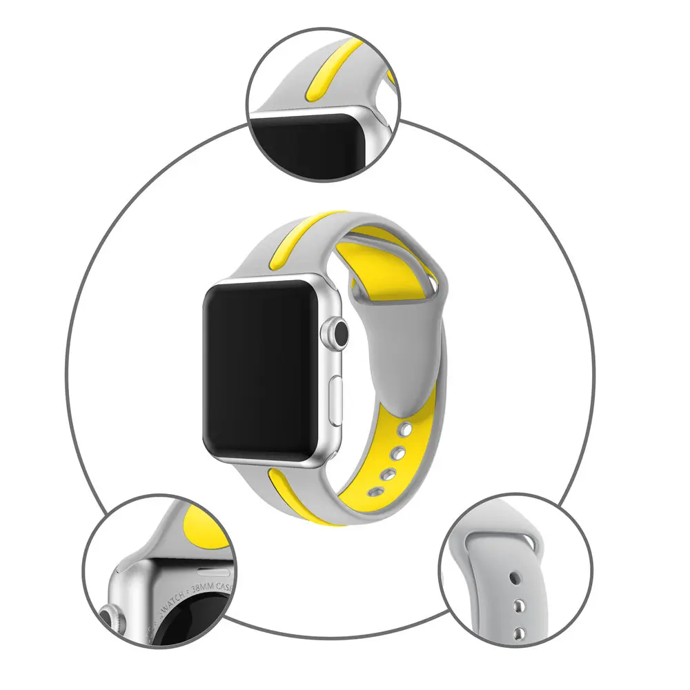 Ремешок для часов силиконовый apple watch Series 4/3/2/1 42/38/40/44 мм|Ремешки часов| |