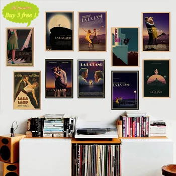 

LA LA LAND Movie Kraft Poster Posters Wall Stickers Home Decoration Home Art Brand