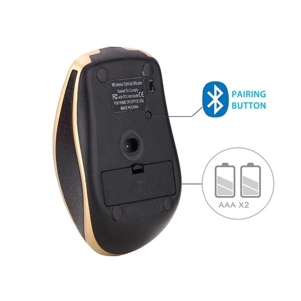 Landas Bluetooth беспроводная мышь USB для Windows компьютер настольные компьютеры Мыши Mause