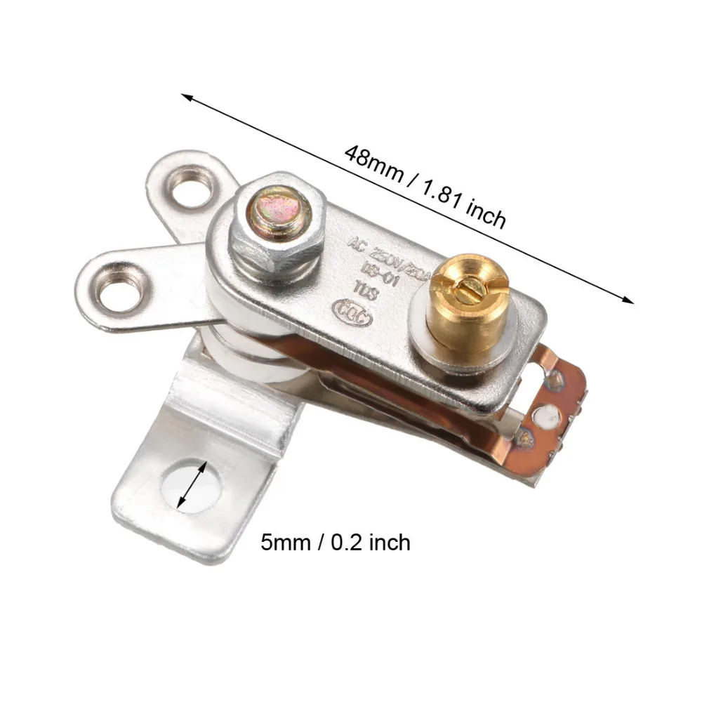 

Uxcell 2pcs Rice Cooker Thermostats Electric Oven Heating Temperature Controller 20A Normal Close for Electric Oven 125V/250V