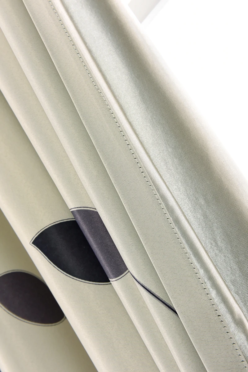 Короткие занавески с рисунком листочков, дизайнерские занавески для спальни с принтом, современные занавески для гостиной, PC21X