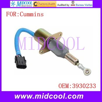 

New Auto Engine Fuel Shut Down Shutoff Solenoid Valve use OE NO. 3930233 for Cummins