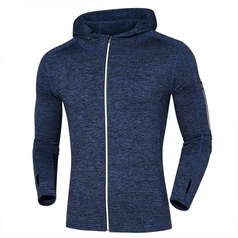 Men/'s Sports Shirts Hooded Zipper Short Sleeve Workout Fitness Plus Size Jacket