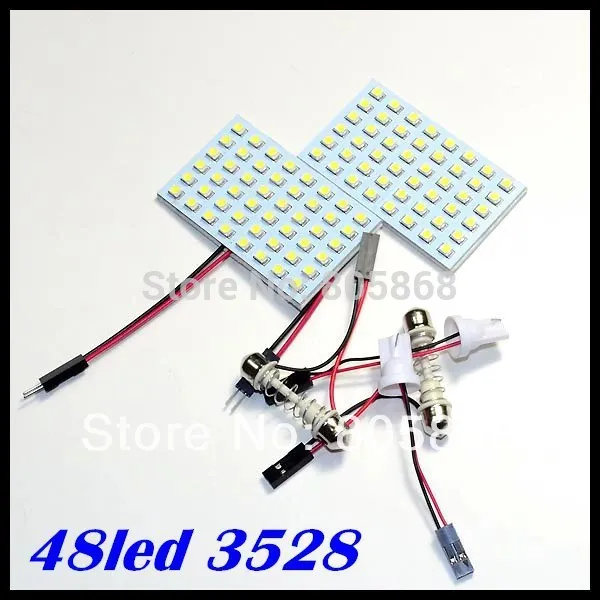 EverBrightt 2-Pack Red + Yellow 3528 + 3014 48SMD LED