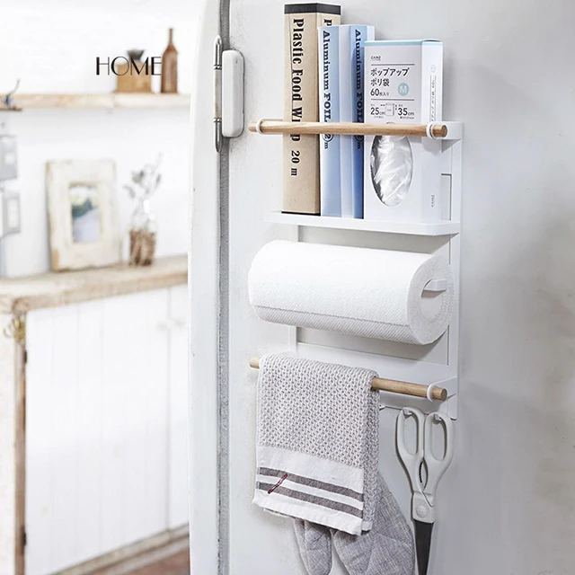 nordic wood iron refrigerator