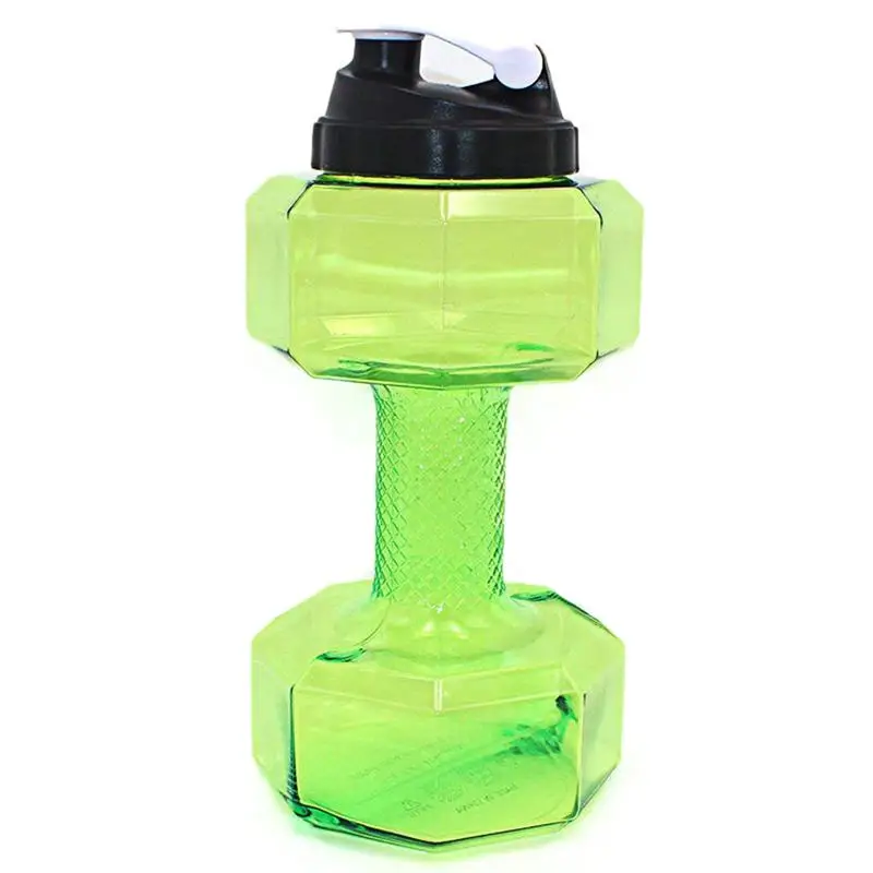 

75 Oz (2.2 L) Dumbbell Shaped Water Bottle | Big Capacity | BPA Free | Flip Top Leak Proof lid