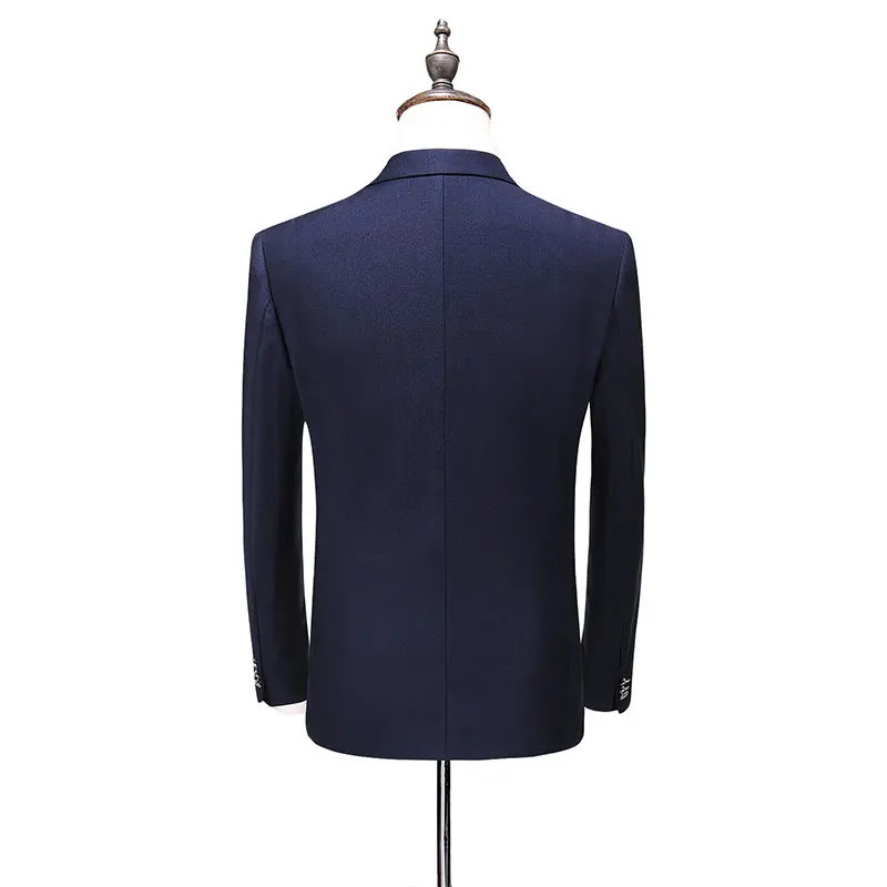 Jacket + Pant + Vest Top Quality 2018 New Men Business Slim Suits Sets Wedding Dress Three-piece Suit Blazers Coat 