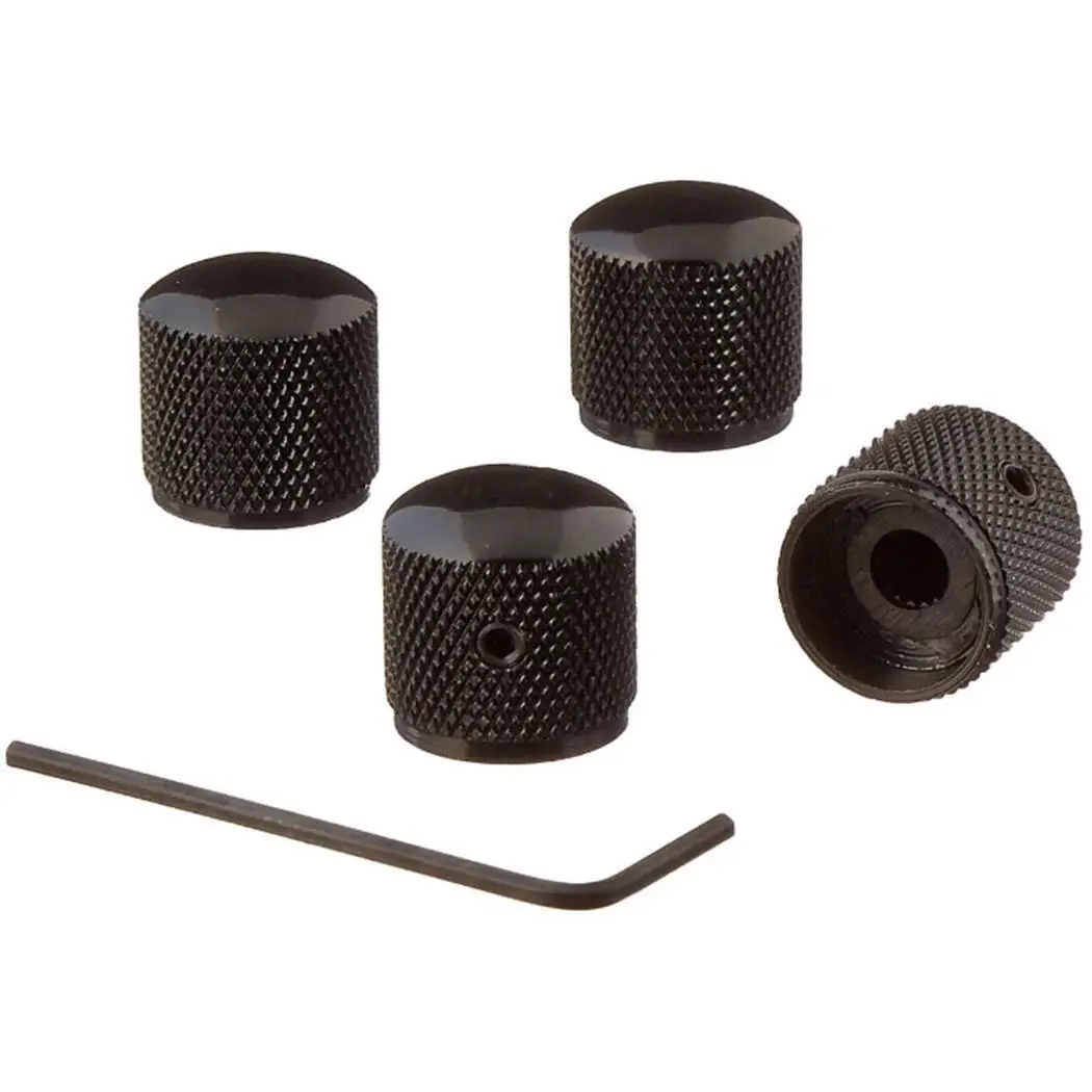 

4Pcs Metal Bass Knobs Heavy Electric Durable for long-term application Control Casual Guitar Bronze Dome Knobs