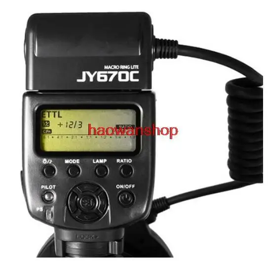 

670C E-TTL Macro Ring Speedlite Flash Light for canon 60d 600d 650d 760d 6d 7d 5d3 camera