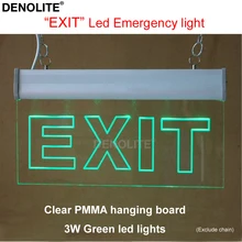 Обозначения прозрачная доска ПММА с резным орнаментом выход светодиодный аварийный светильник 3 Вт зеленый светодиодный индикатор выхода светильник s Пользовательские слова и светильник Цвет