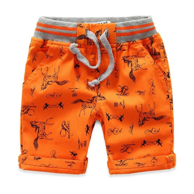 Детские штаны, брюки для мальчиков, хлопковые летние шорты для мальчиков детские брендовые пляжные шорты в повседневном стиле, спортивные шорты детские штаны для мальчиков - Цвет: orang