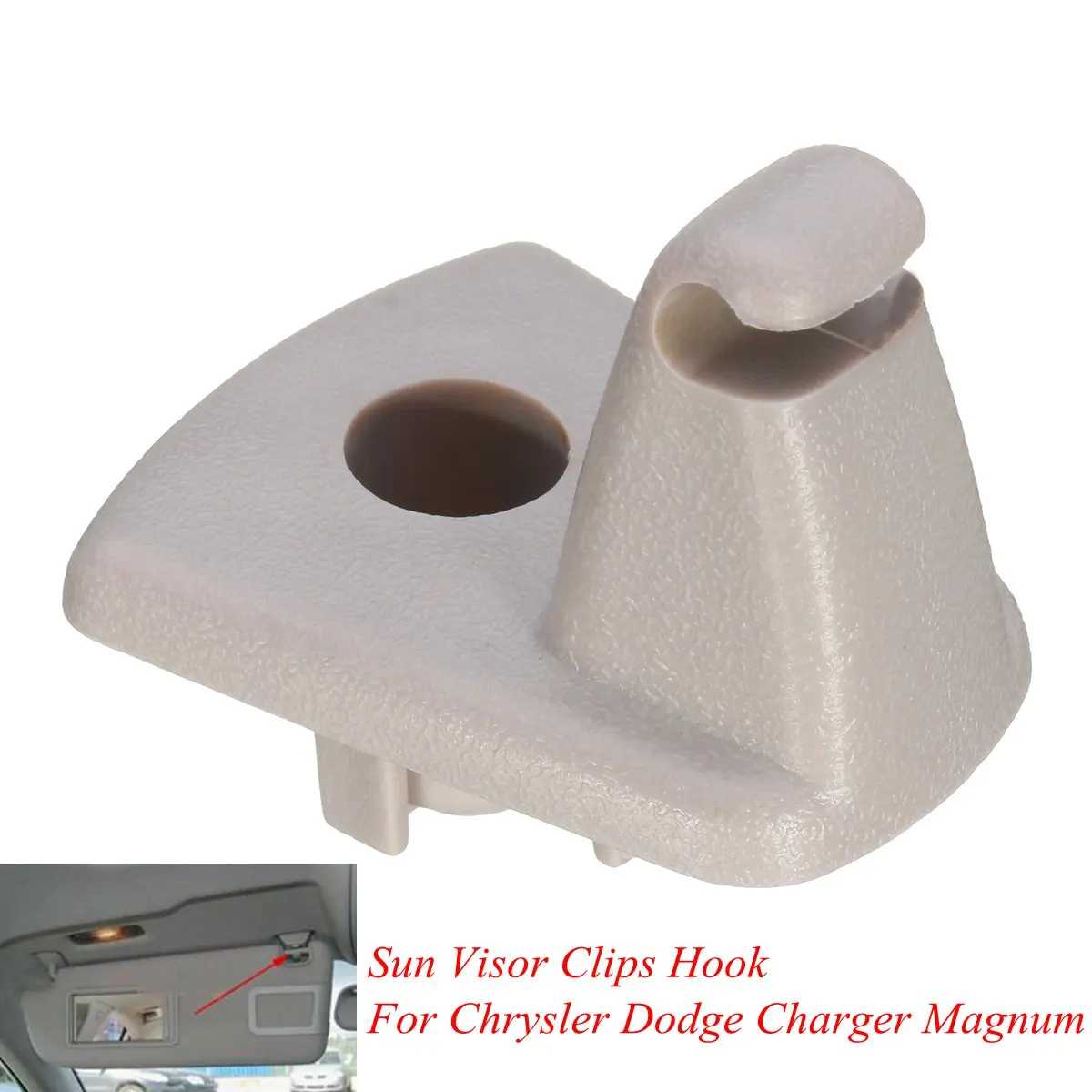 

1Pc Sun Visor Clips Hook Replacement For Chrysler for Dodge Charger Magnum 2005 2006 2007