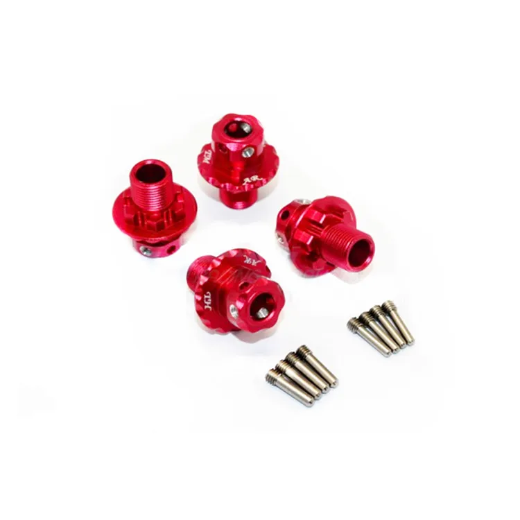 Шестигранные адаптеры из алюминиевого сплава для 1/8 ARRMA FAZON/NERO TM E6III HX EP 505005 THUNDER TIGER K-ROCK - Цвет: Красный