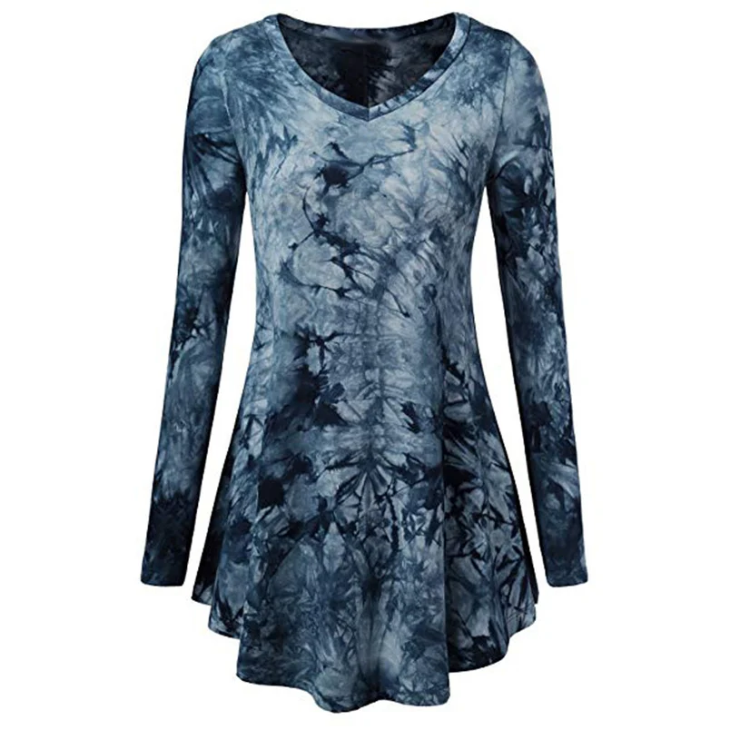 Prix Mode Femmes Automne Nouveau Scoop Cou Plissé Manches Longues Plus La Taille Blouse Top Tunique Chemise Décontractée En Gros Et Freeship # l17