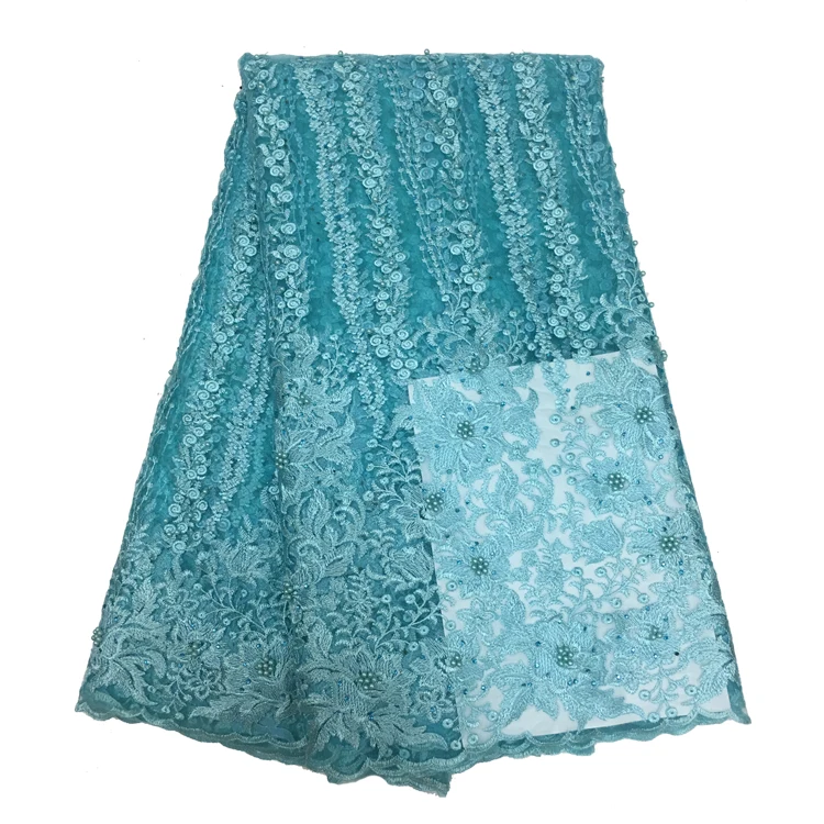

2018 fashion design french net lace fabric!high quality africa tulle mesh lace for wedding party dress.5yards/lot