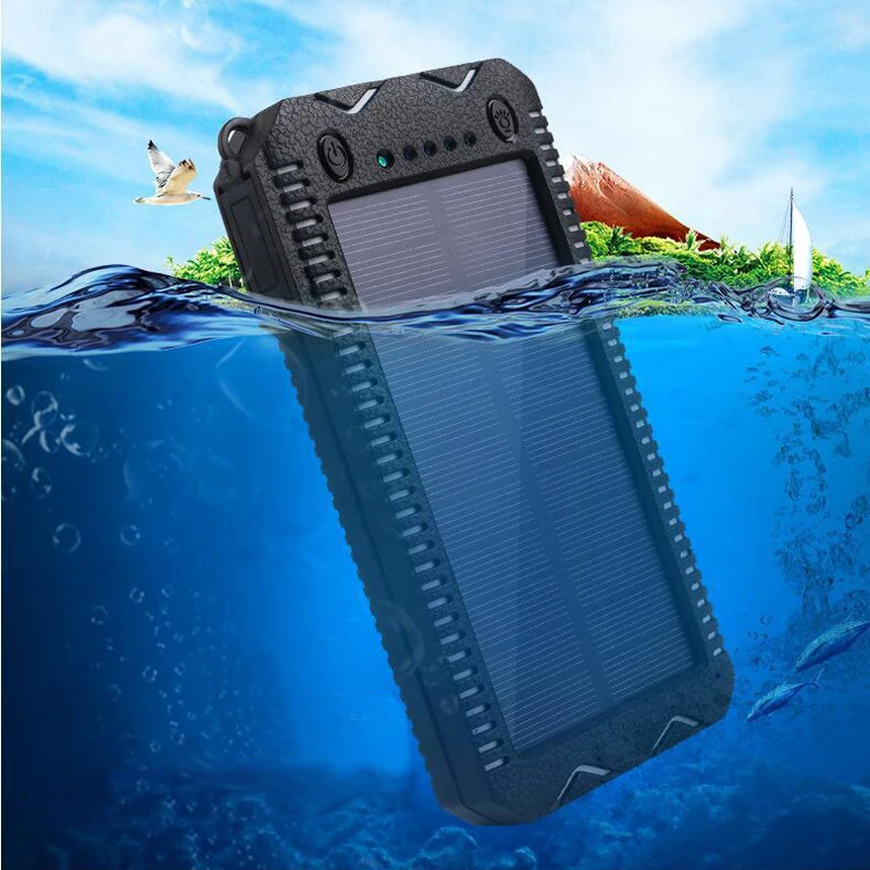 High Capaity 15000mAh Solar Power Bank External Dual USB Powerbank Bateria External Charger Waterproof Rechargeable Mobile Power High Capaity 15000mAh Solar Power Bank External Dual USB Powerbank Bateria External Charger Waterproof Rechargeable Mobile Power