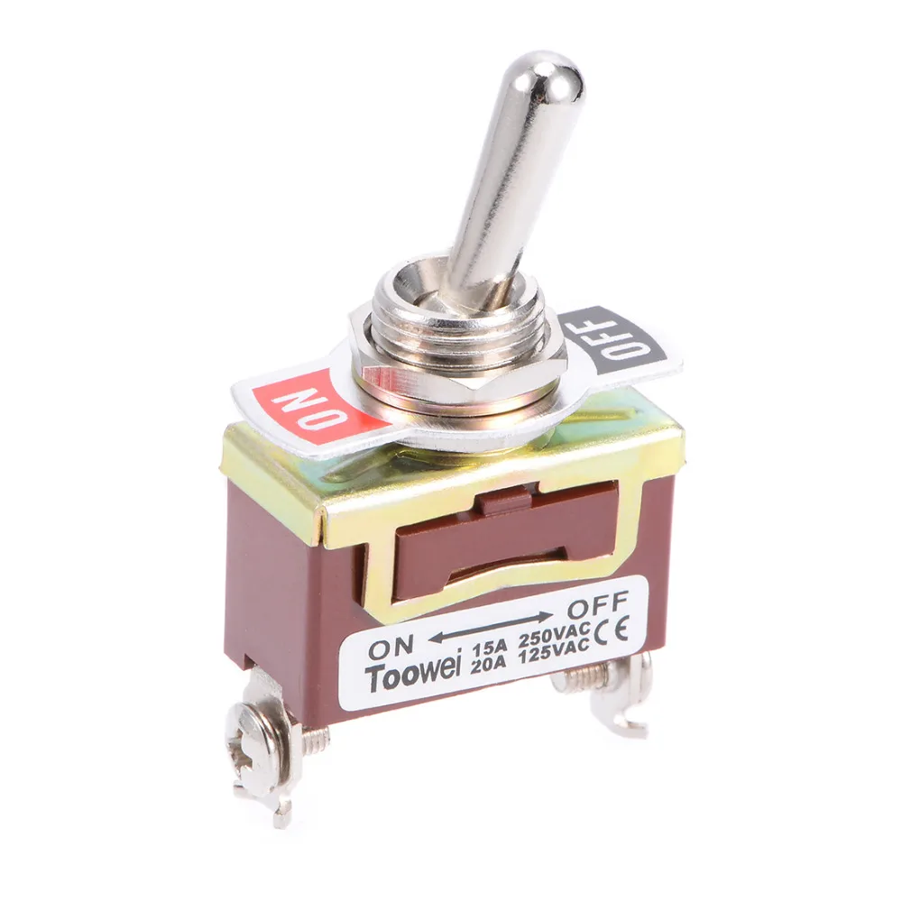 Uxcell Rocker Toggle Switches Self Locking Heavy Duty 10/15A 250V 15