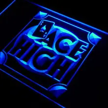 I913 ACE высокий покерный номер Декор неоновый свет знак включения/выключения 20+ цвета 5 размеров