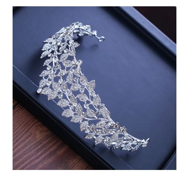 Барокко различные серебряные кристалл невесты тиара Корона Мода Королева Корона головной убор Свадебные украшения для волос аксессуары оптом