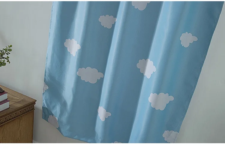 Римские шторы для окон, лучшее украшение дома, синие облака, розовые затемненные шторы для детской комнаты, 117x160 см