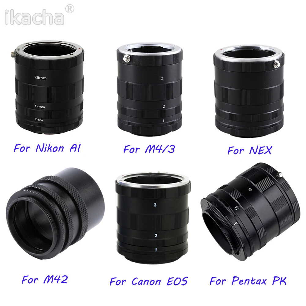 

Camera Macro Extension Tube Ring For M42 for Canon Nikon Pentax Olympus M4/3 for NEX
