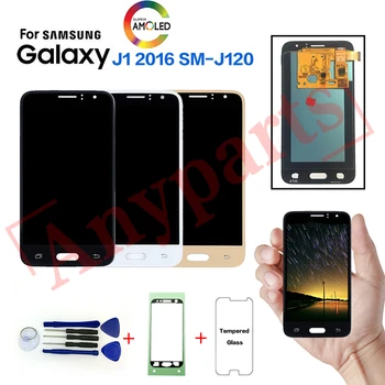 

AMOLED LCD For Samsung Galaxy J1 2016 SM-J120F Display Screen for SAMSUNG SM-J120FN J120G J120H J120M lcd display replacement