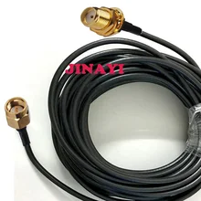 SMA Гнездовой разъем для SMA штекер RG58 коаксиальный Pigtail wifi кабель с низкой потерей 50 см 1 м 2 м 3 м 5 м 10 м 15 м 20 м 30 м