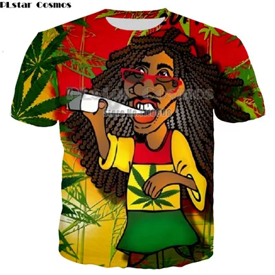 Новейшая Мужская футболка 3D Футболка мужская футболка фитнес Боб Марли принт рок хип хоп одежда в стиле рэгги - Цвет: 01