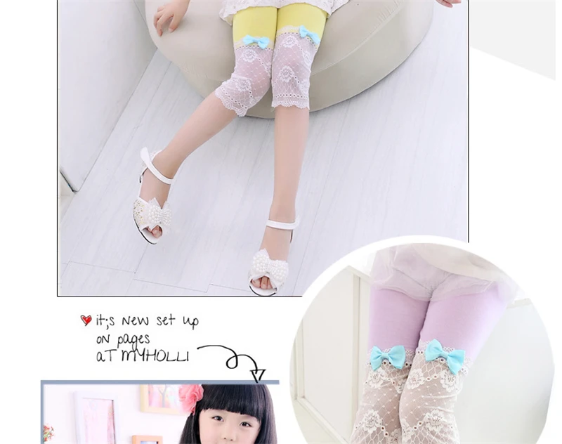 toddler girls child legging with lace09