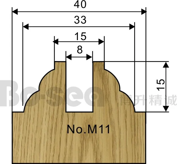 5 шт./компл. дверная рама резак для деревообработки 3 шт.-паз 2pcs-Mortise шпинделя машина резак Бо-море - Длина режущей кромки: M11