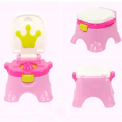 Детское сиденье для унитаза, писсуар для детей, мультяшная корона, форма, горшок, стул для новорожденных, тренировочный туалет для
