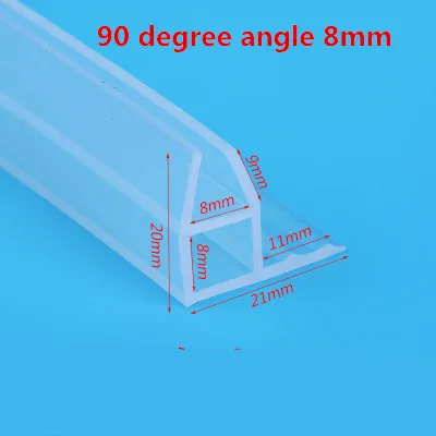 Custom Made Silicone Draught Excluder 6 -12mm Thick Glass Scre (16)