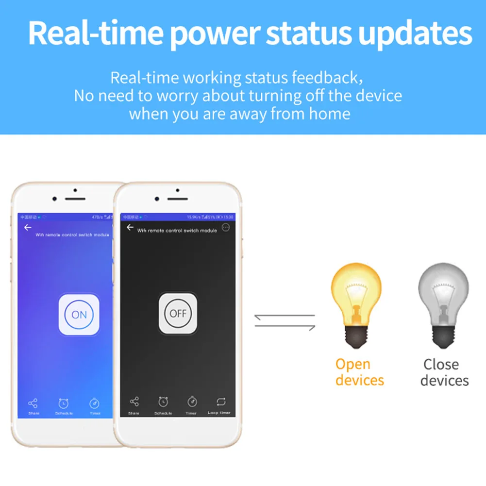 

Relay Switch Module Real Time Wifi Wireless Home Smart Timing Voice Control Multifunction Remote Control Easy Install Portable