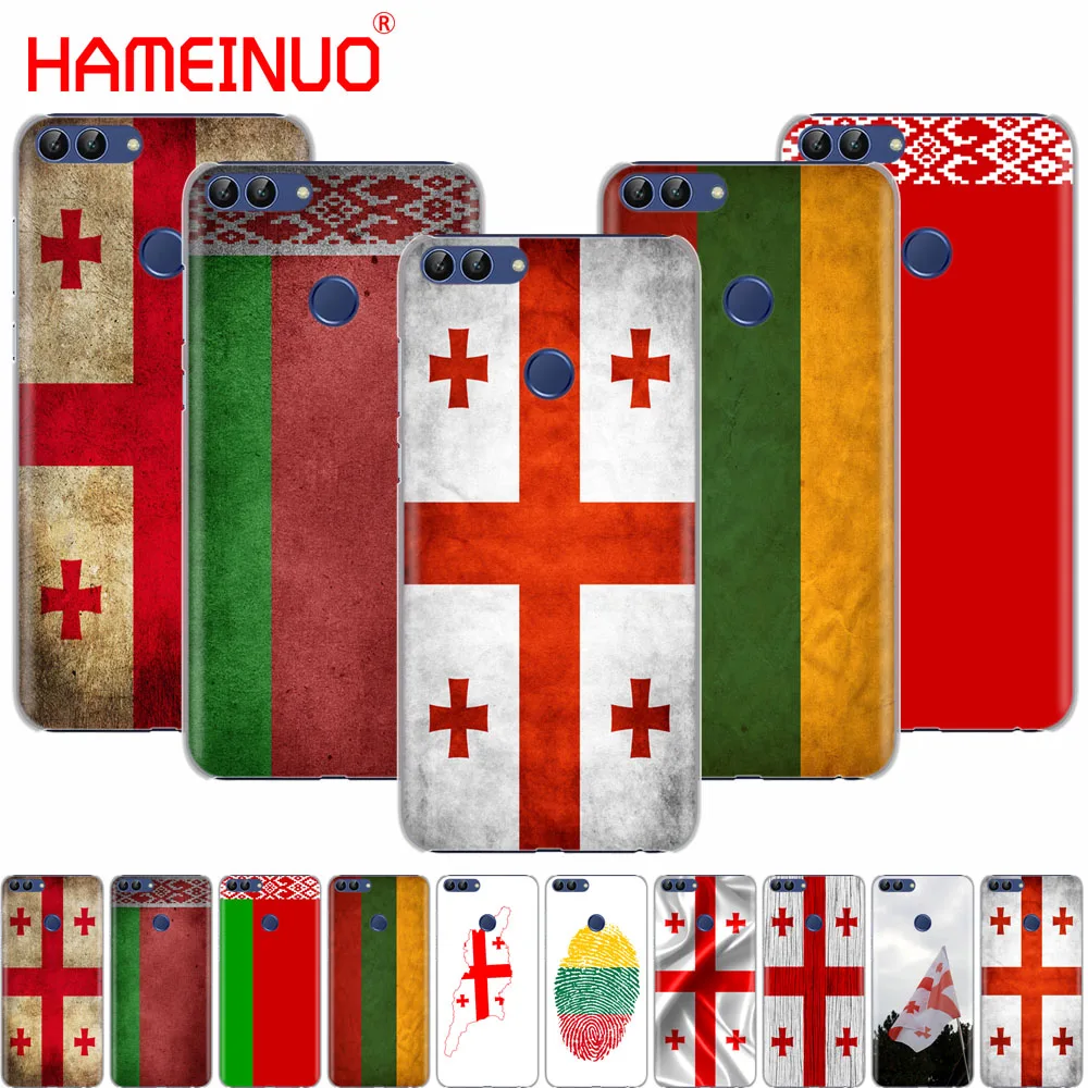 HAMEINUO грузинский Гранж флаг чехол для сотового телефона huawei Honor Y5 7C Y625 Y635 Y6 Y7 Y9 2017 2018