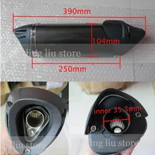 Мотоцикл мотокросса глушитель скутер выхлопной подходит для 100-200cc со съемным глушителем