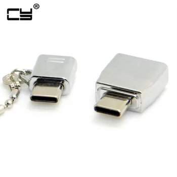 

USB 3.1 USB-C Type-C to Type-A Female OTG & Micro USB Data Adapter with Chain for Phone & Tablet & Laptop
