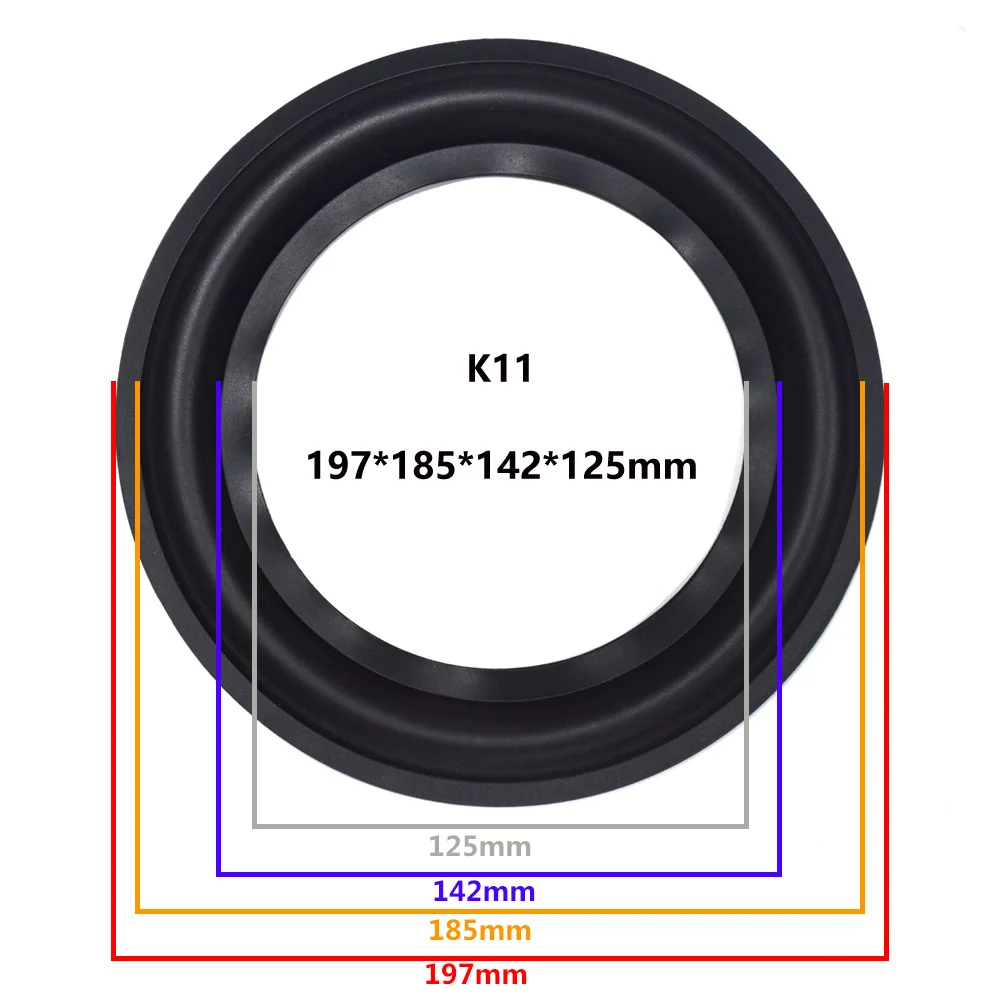 8 дюймов динамик резиновый объемный край НЧ-динамик ремонт складной край сабвуфера кольцо DIY ремонт аксессуары динамик подвеска - Цвет: K11