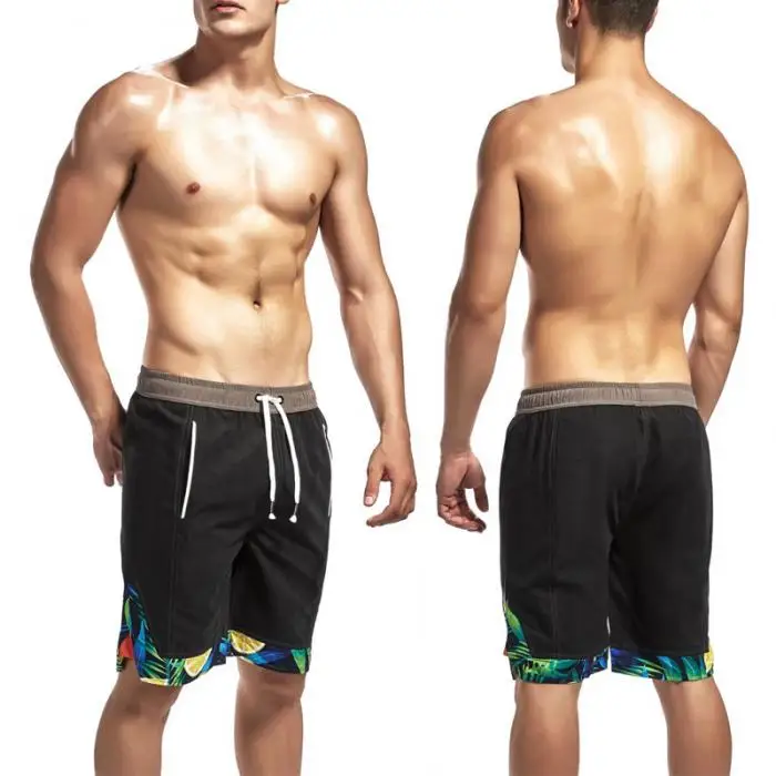 Men Beach Shorts Print Loose Casual Short Pants for Summer Holidays M-2XL TS95