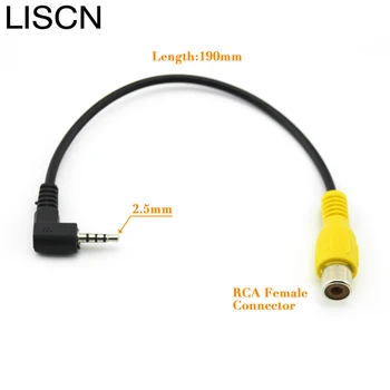 

Car Audio Cable 2.5mm TRS Plug to RCA Female Adapter Lotus Head Audio Cable