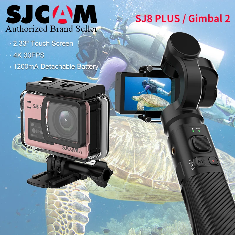 

Original SJCAM SJ8 Plus 4K Touch Screen WiFi Remote Helmet Sports Action Camera /New SJCAM Handheld GIMBAL2 3 Axis Stabilizer