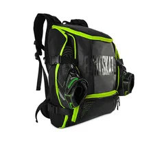 100% מקורי ונט מהירות מוטבעת גלגיליות תרמיל 28L מקצועי רולר החלקה נעלי קסדת שקית מחזיק מגן הברך רפידות תיק(China)