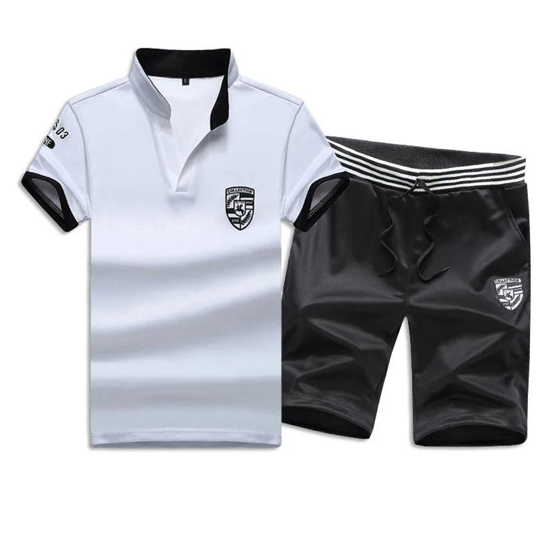 2008 new casual suit summer fashion Korean version handsome upper garment men's short sleeve T-shirt summer two sets 2008 new casual suit summer fashion Korean version handsome upper garment men's short sleeve T-shirt summer two sets