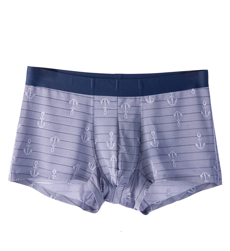 AAA Ice Silk Underwear Men Boxer Shorts Cool Printed Seamless Man Panties Underpants Male Calzoncillo Hombr High Quality