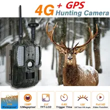 Фото GPS ловушек HD водонепроницаемая IP66 4г инфракрасного ночного видения игра след Охота Скаутинг камеры дух изображения 12mp 1080p Видео 